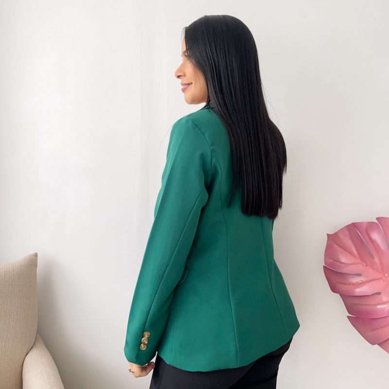 Blazer manga larga verde - Imagen 3