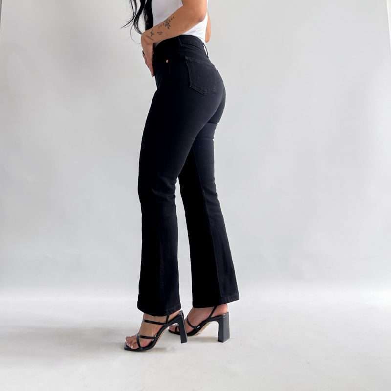 Mini bootcut jeans negro - Imagen 4