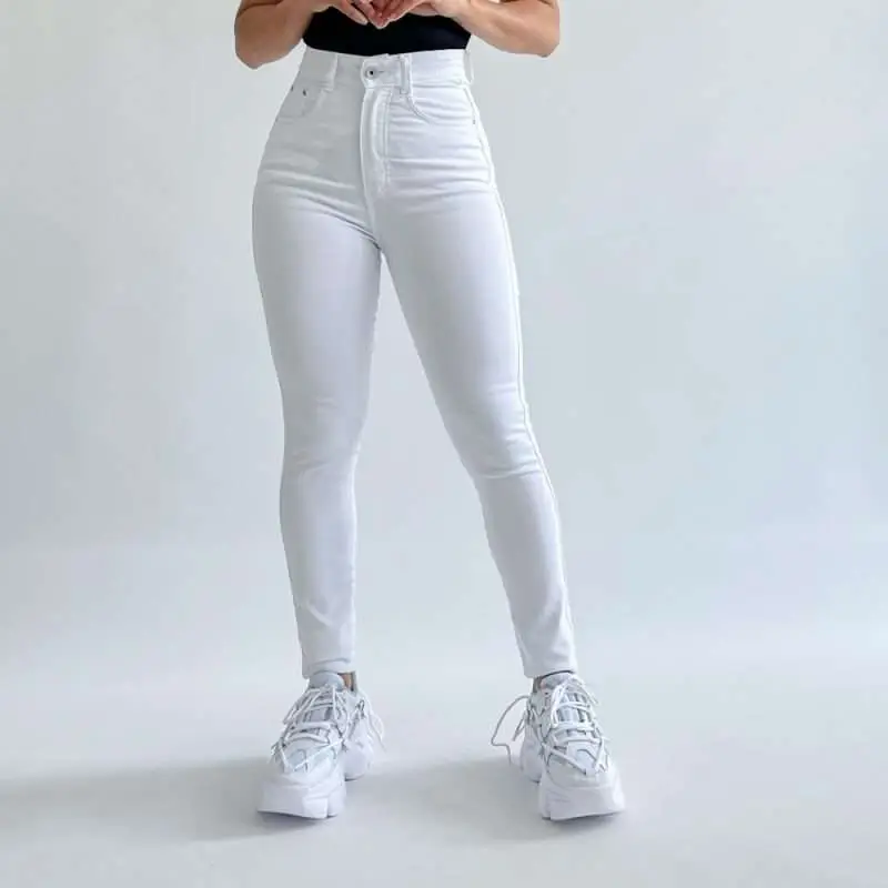 Skinny jeans clásico blanco