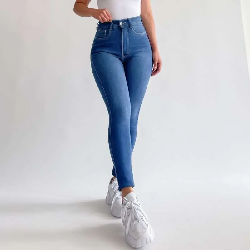 Skinny jeans clasico azul