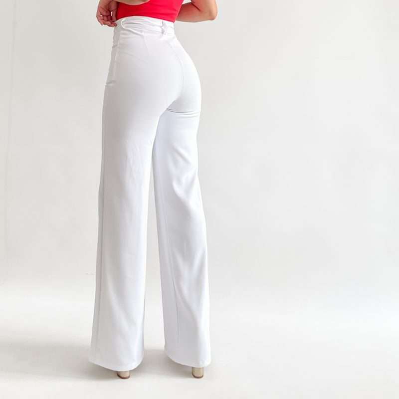 Straight pants blanco