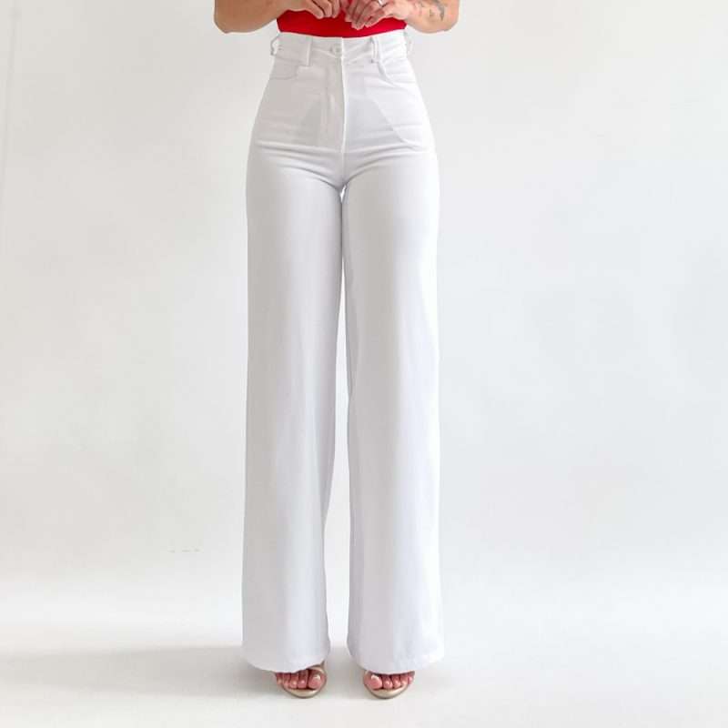 Straight pants blanco