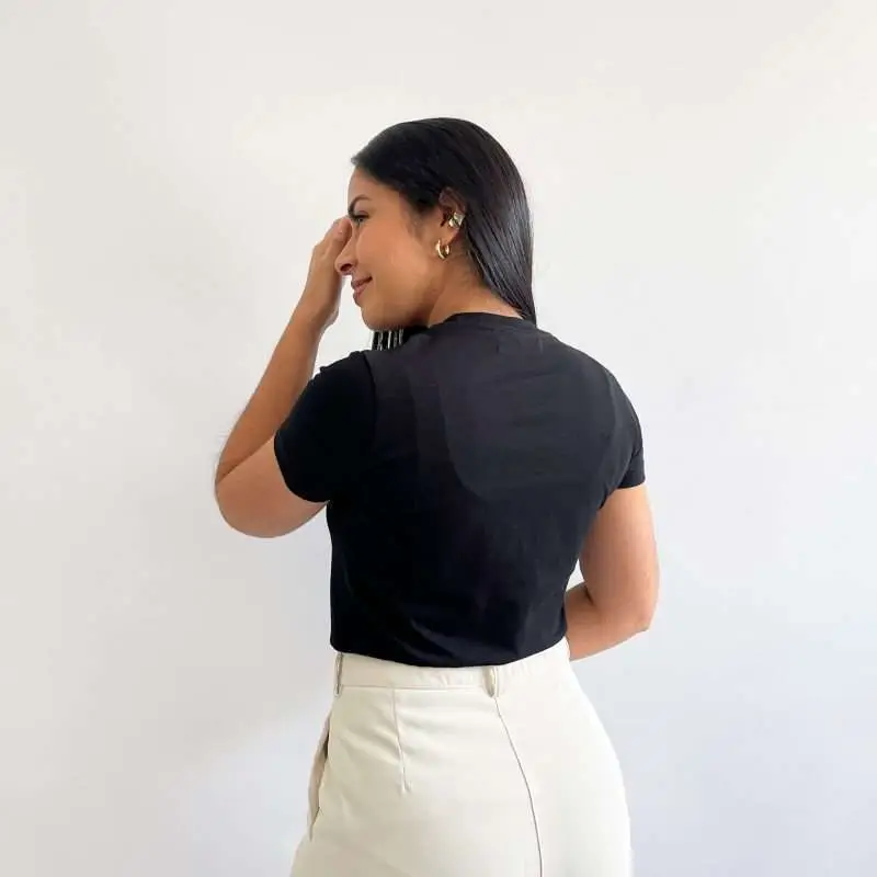 Camiseta basica negra - Imagen 3