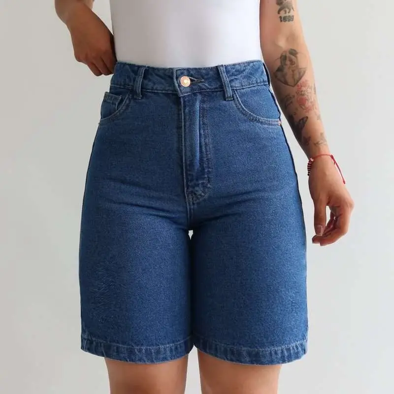 Bermuda jeans azul - Imagen 4