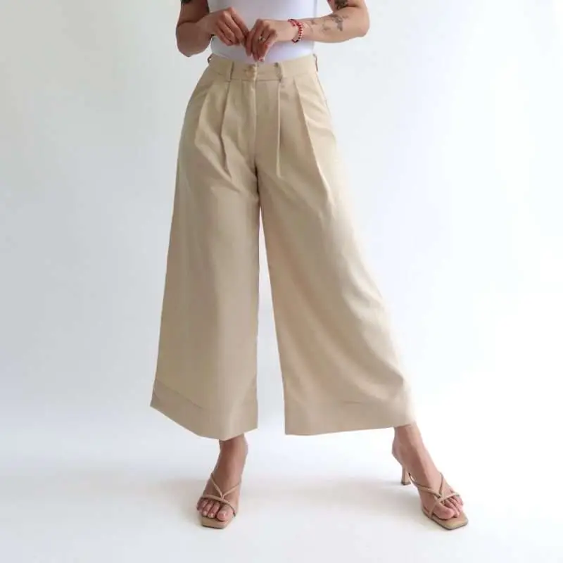 Palazzo pants beige
