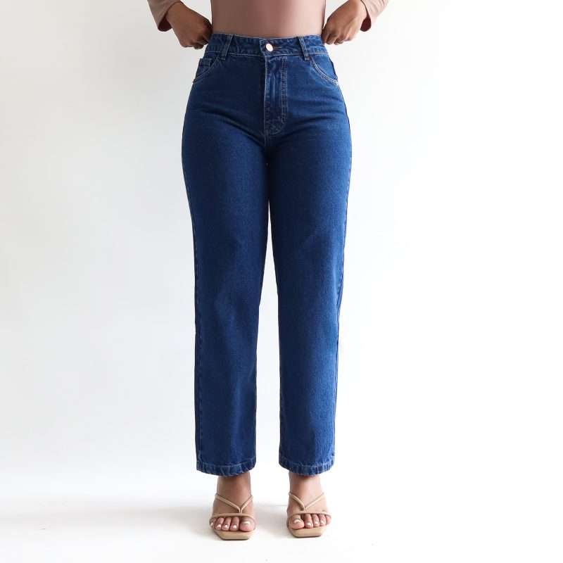 Mini mom fit jean azul - Imagen 3