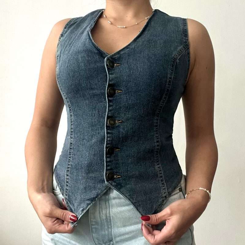 Chaleco jean stretch