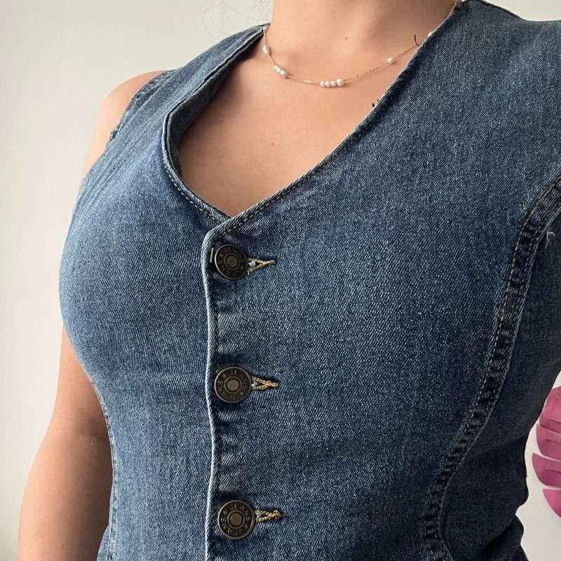 Chaleco jean stretch