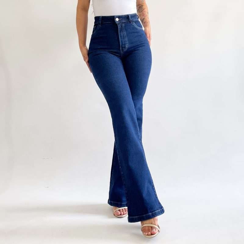 Bootcut jeans clásico azul oscuro