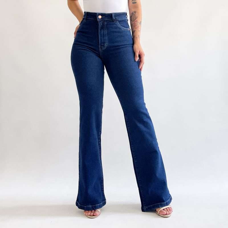 Bootcut jeans clásico azul oscuro - Imagen 4