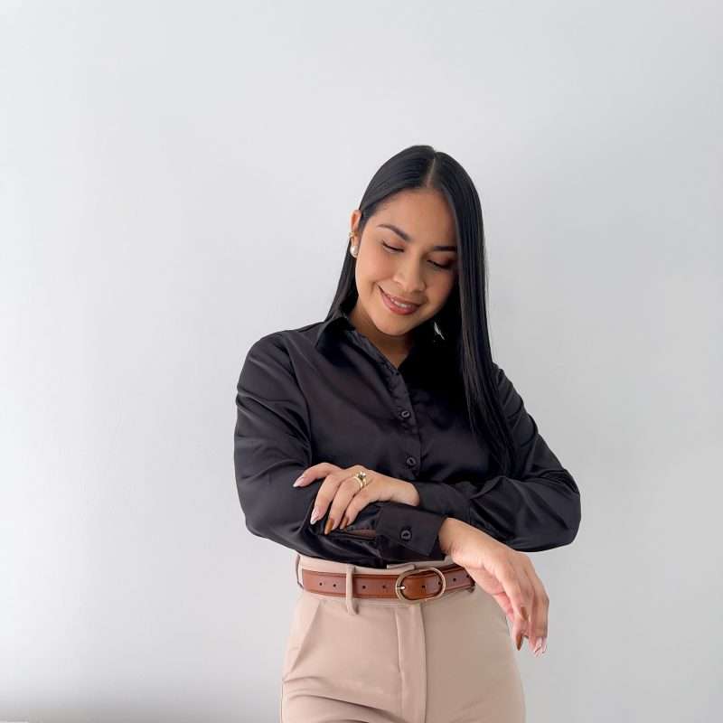 Camisa classic fit negra - Imagen 3