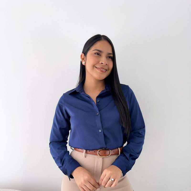 Camisa classic fit azul