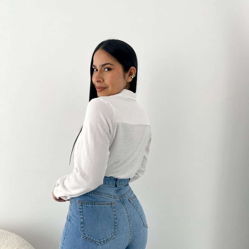 Camisa classic fit blanca