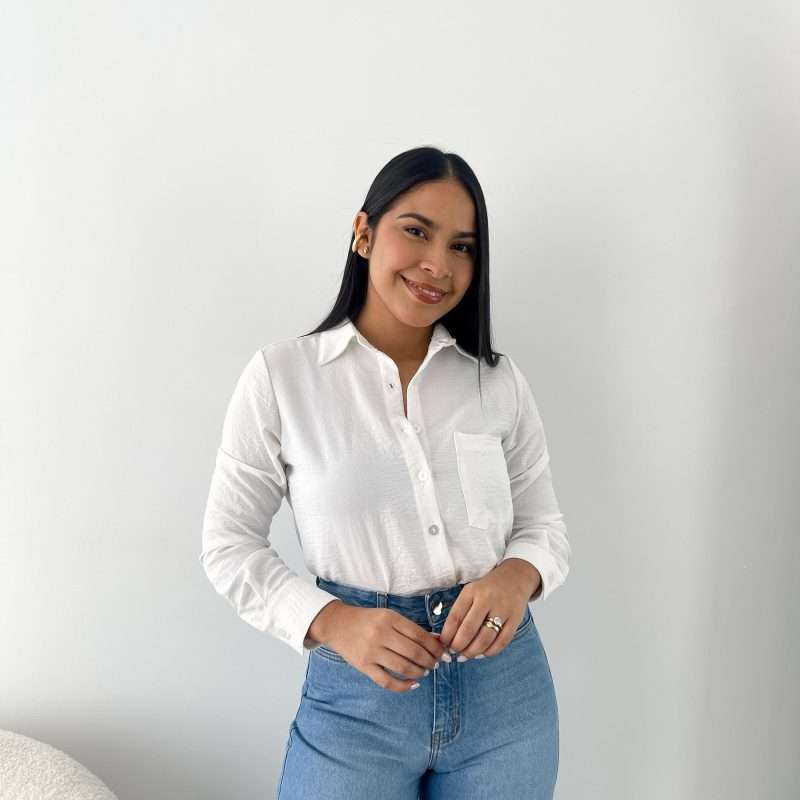 Camisa classic fit blanca