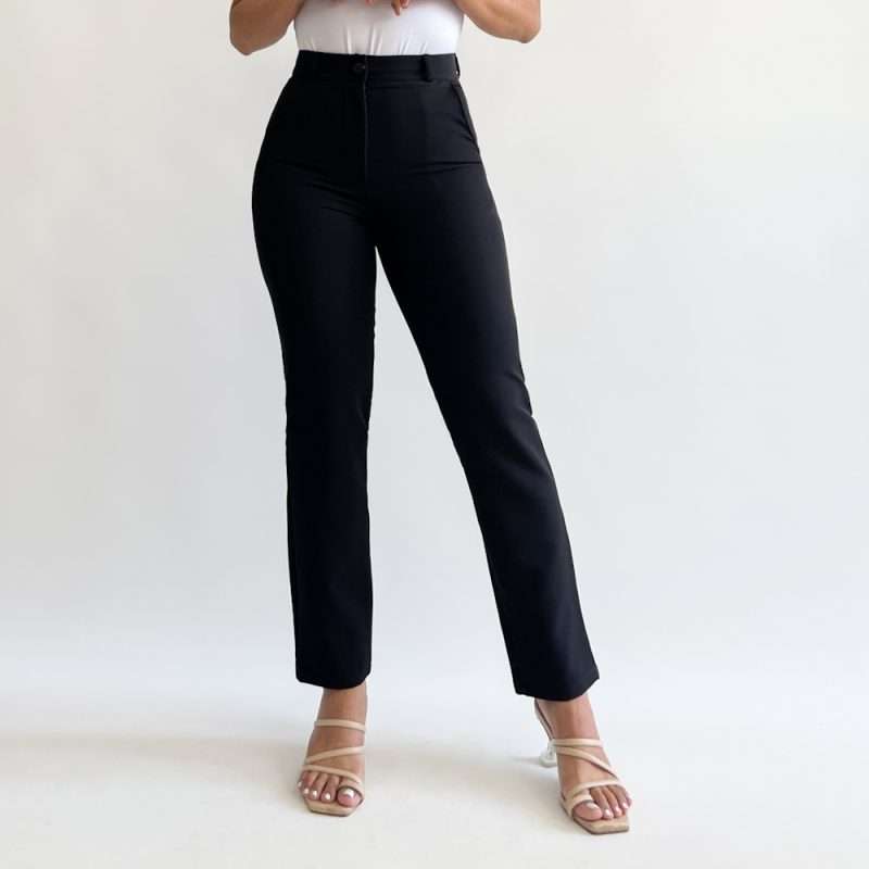 Pantalon Slim Fit Liviano Negro